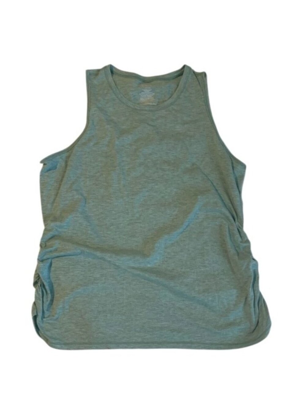 Athletic Works Womens Sleeveless Side-Ruched Tank Top XL Polyester Rayon Spandex